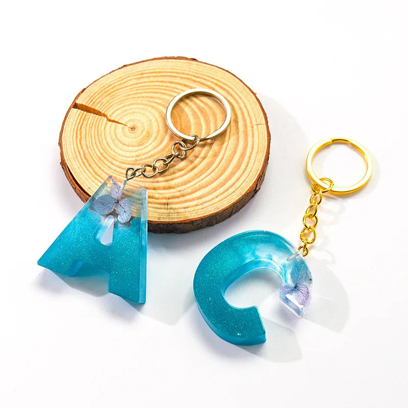 Alphabet Epoxy Resin Silicone Mold DIY Letter Number Pendant Resin Mold Keychain Earring Epoxy Resin Jewelry Crafts Casting Mold