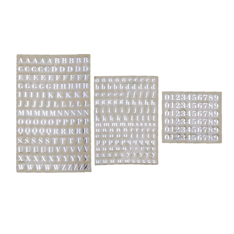 1/3/5/6Pcs 3/4/4.5/9mm Alphabet Letters Numbers Chunky Glitter Epoxy Resin Decorative Stickers