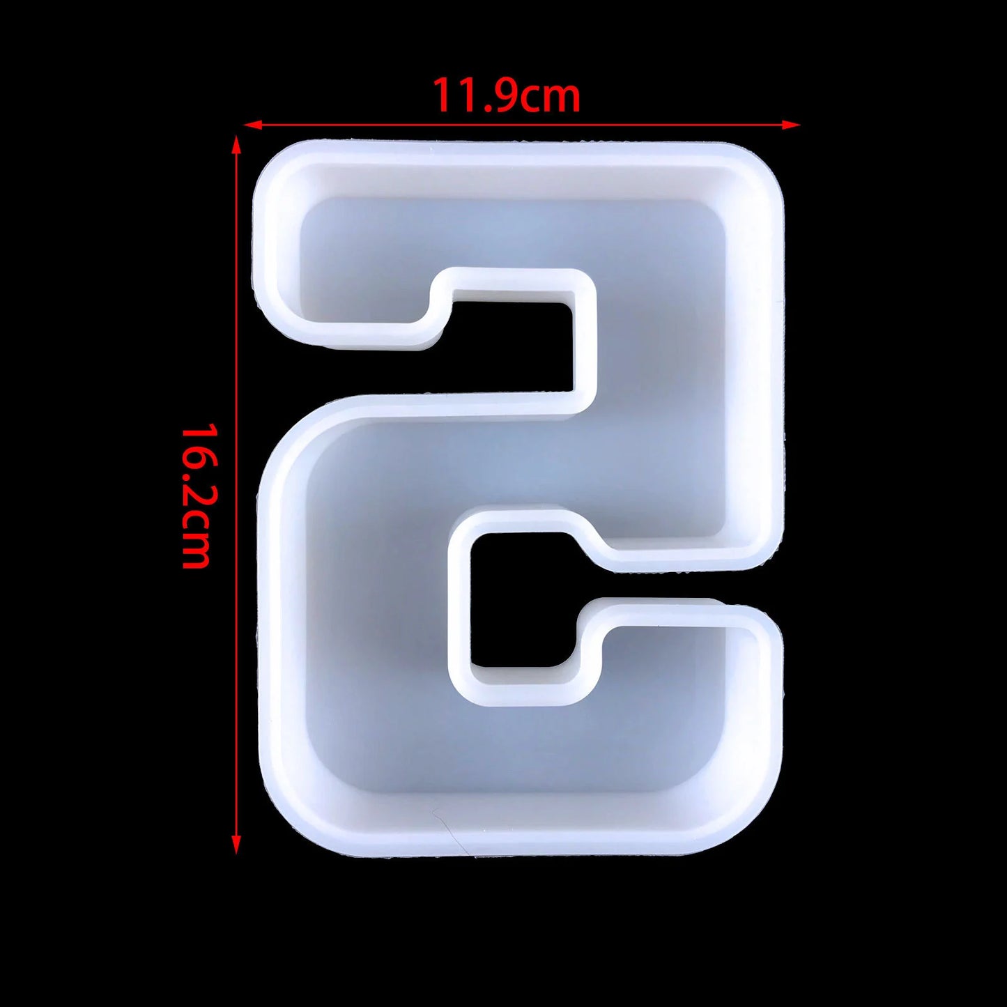 6inch Capital Alphabet Epoxy Resin Silicone Mold Letter Number Mould DIY Birthday Party Proposal Wedding Decoration Casting Mold